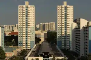 Tall HDB buildings in Singapore highlighting urban residential lifestyle