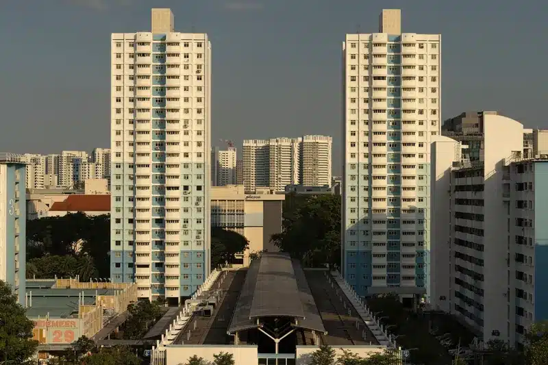 Tall HDB buildings in Singapore highlighting urban residential lifestyle