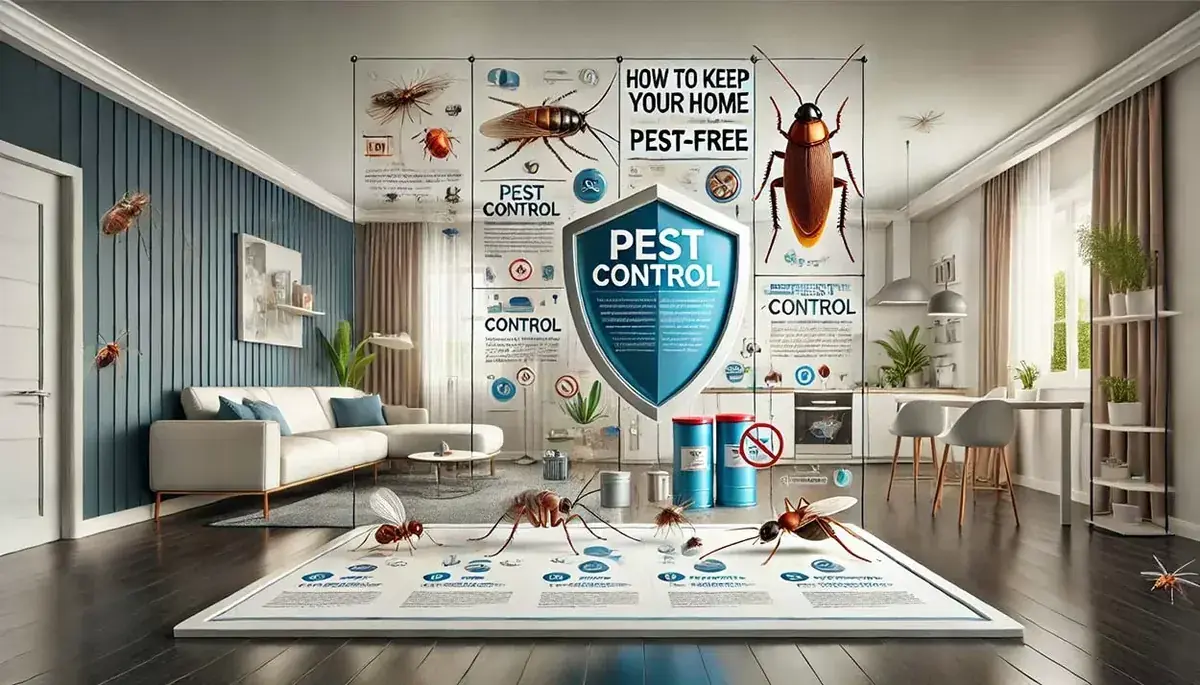 Illustrated pest control tips for keeping your home pest-free