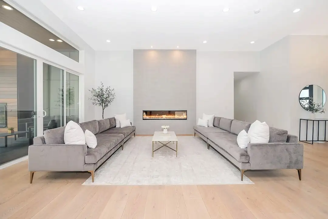 Clean modern living room in Singapore