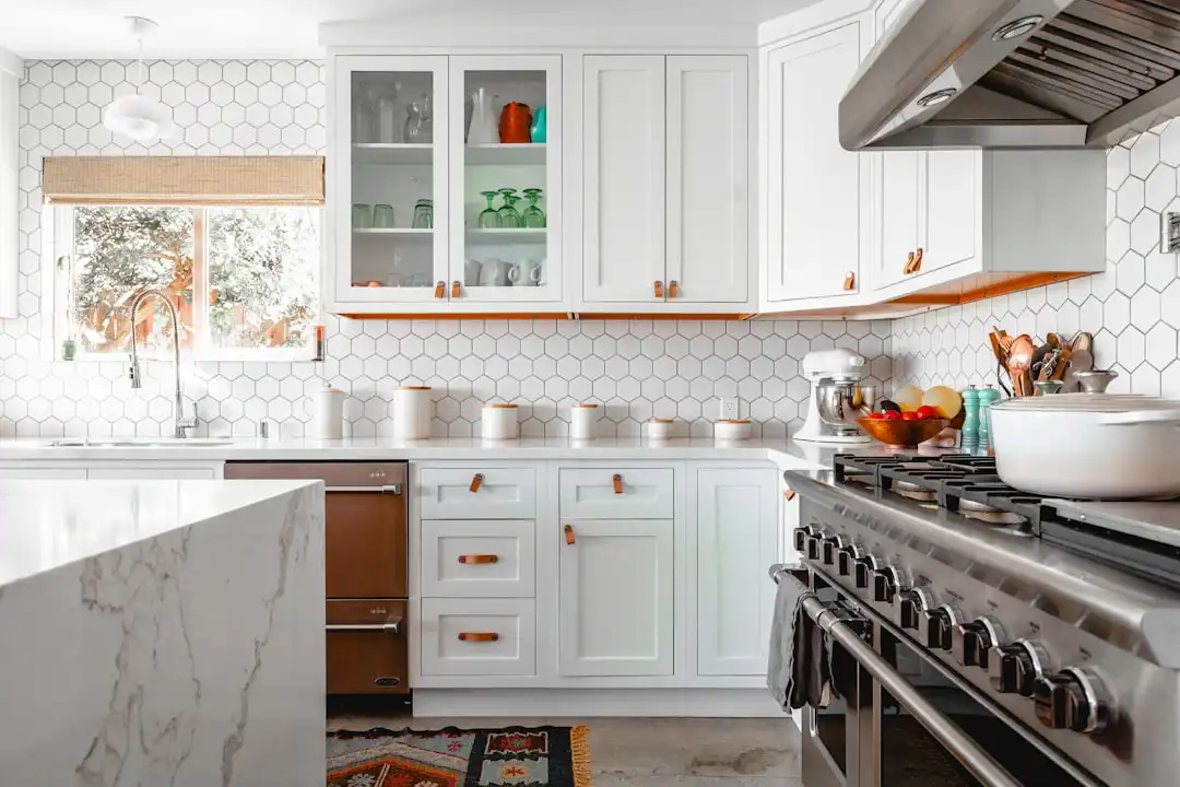 Clean and organized modern kitchen interior