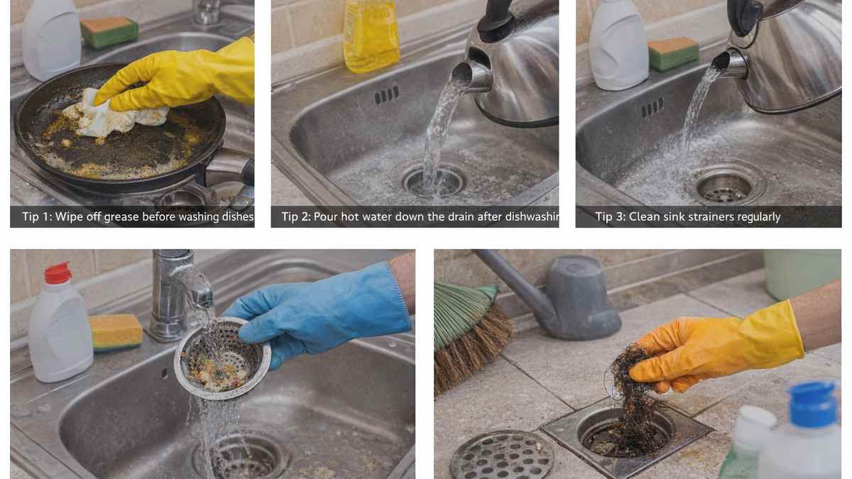 Simple drain cleaning steps for kitchen and bathroom sinks in a Singapore home